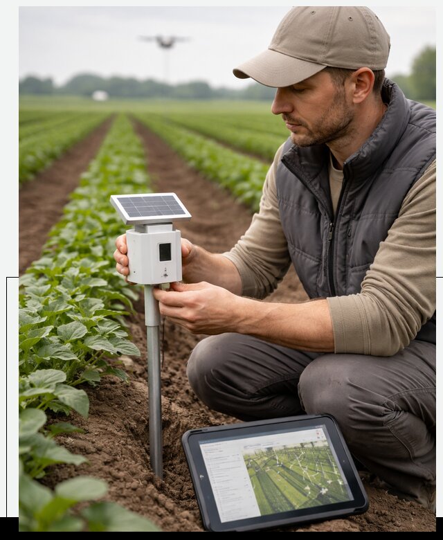 IoT мониторинг сельскохозяйственных полей и контроля в Киржаче